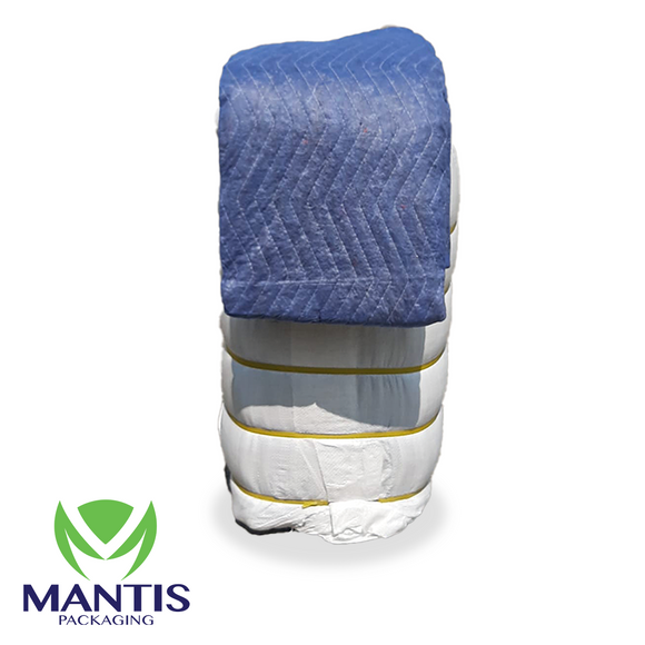 Blue Quilted Moving Blankets 185 x 225cms, (10 per bale)