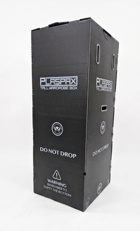 PlasPax Plastic Wardrobe Boxes Tall 18 x 20 x 48" (includes plastic rail) - 0