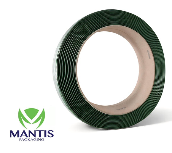 16mm Green Embossed Strapping, 1mm x 1200m