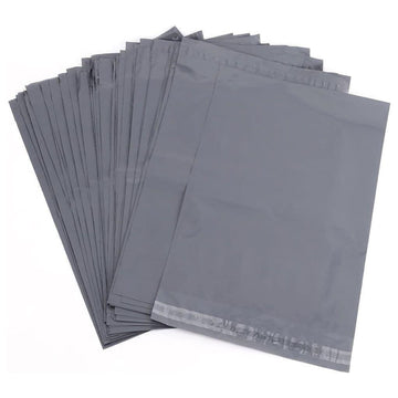 Grey Poly Mailing Bags 10 x 11" 1000 Per Box