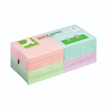 Q-Connect Pastel Sticky Pads Pk12